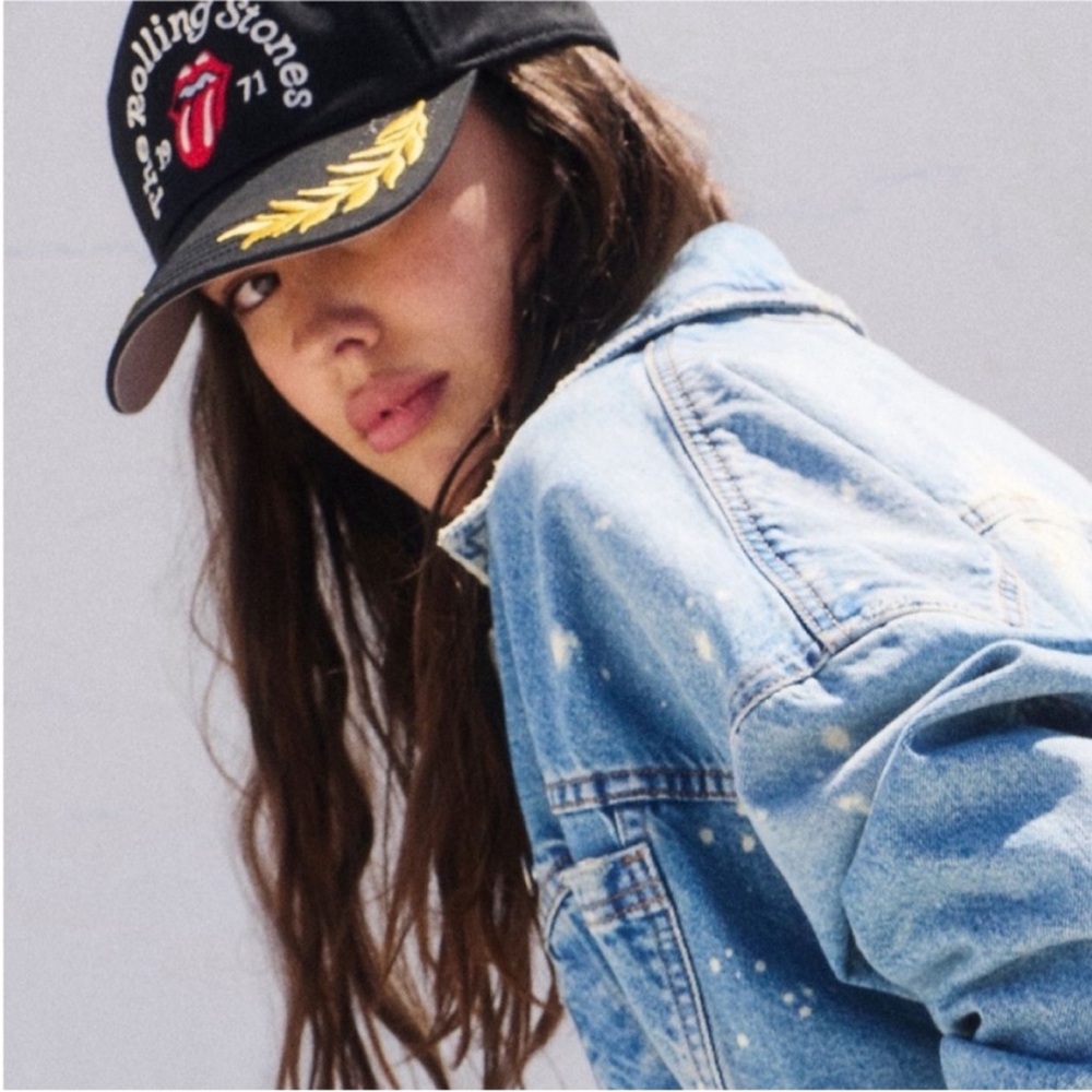 Free People Rolling Stones Trucker Hat